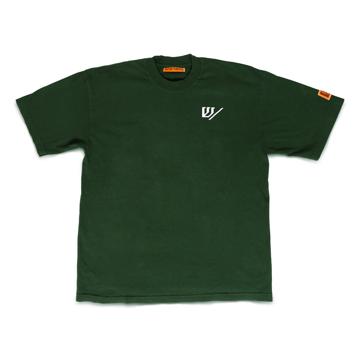 W Slash Tee - Dark Green