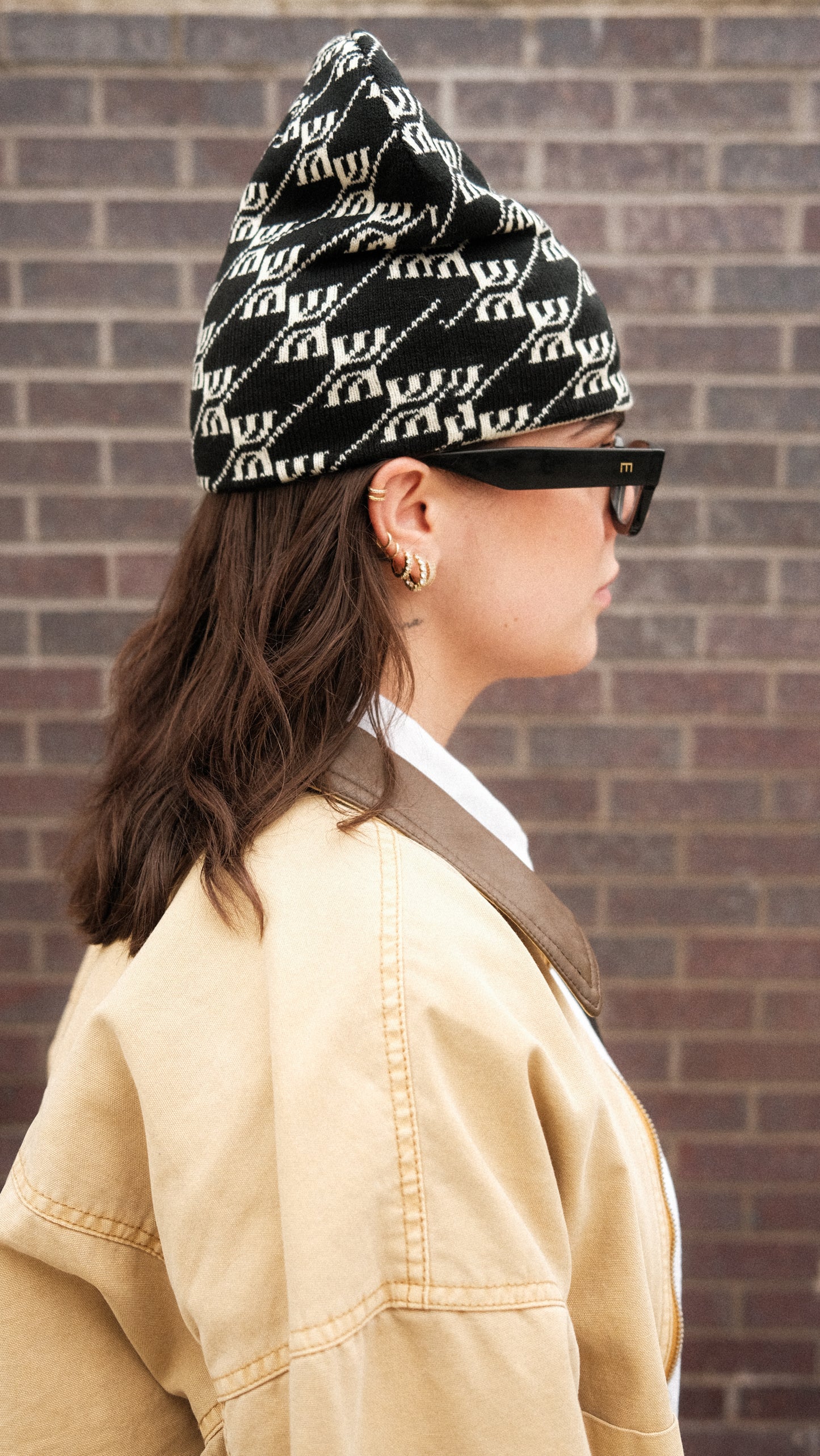 W Slash All Over Skully - Black / Cream