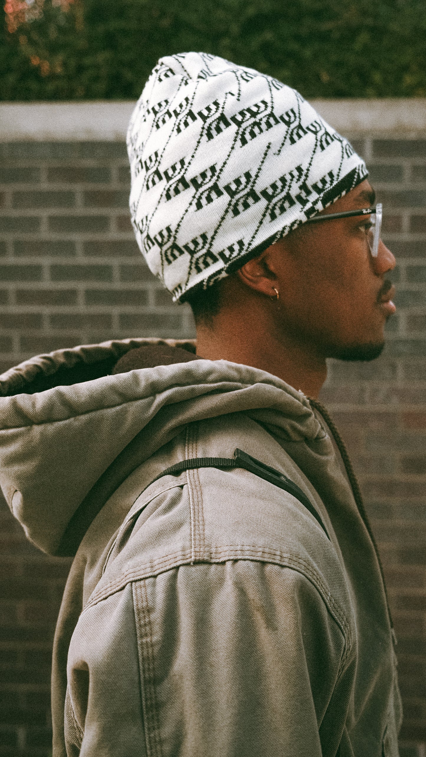 W Slash All Over Skully - Black / Cream