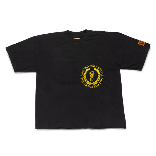 Crest Cropped Tee - Black