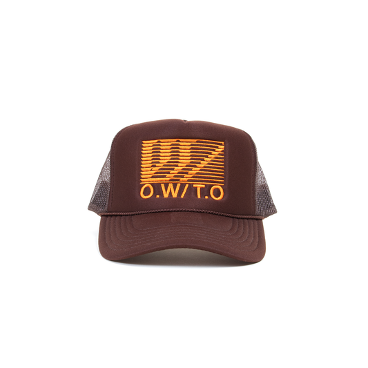 Flag Logo Trucker - Brown/Orange