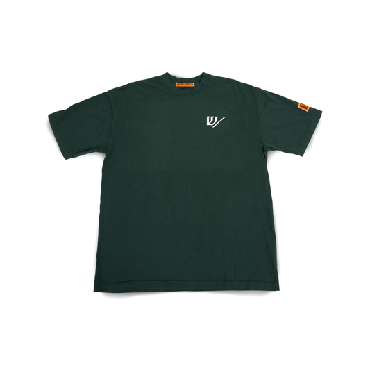 W Slash Tee - Dark Green