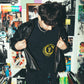 Crest Cropped Tee - Black