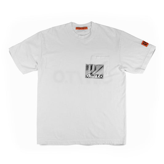OG Hand Stamped Pocket Tee - White