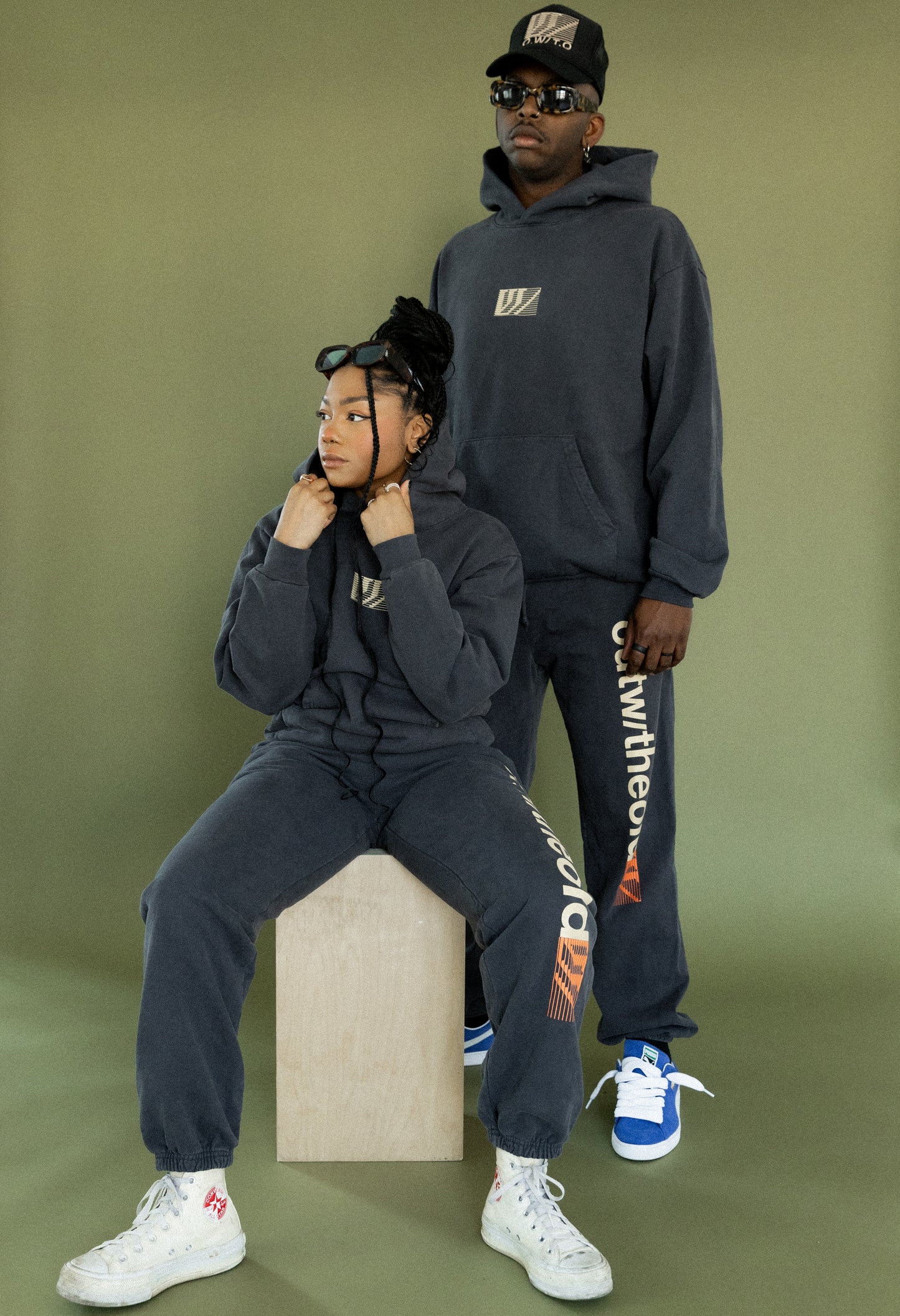 Lowercase Sweat Pants - Dark Gray